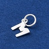 925 Sterling Silver Letter Charms STER-C012-01S-M-2