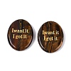 Natural Tiger Eye Pendants G-N365-02D-1