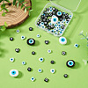 74Pcs 10 Styles Handmade Evil Eye Lampwork Beads LAMP-TA0002-73-5