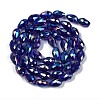 Transparent Electroplate Glass Beads Strands LS-EGLA-N013-T4mm-B07-2