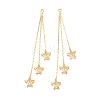 Brass with Cubic Zirconia Big Pendants KK-L261-19A-G-1