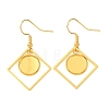304 Stainless Steel Earring Cabochon Settings STAS-D267-01B-G-1