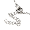 306 Stainless Steel Pendant Necklace for Women NJEW-Q772-01P-08-3