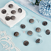 20Pcs Flat Round with Bee Pattern Alloy Decorative Rivets FIND-CY0002-35-4