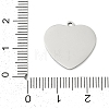 201 Stainless Steel Pendants STAS-F316-40P-02-3