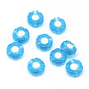 Transparent Flower Acrylic Beads TACR-Q007-04-2