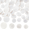 40Pcs 4 Styles 1-Hole Natural Shell Shank Buttons BUTT-CY0001-38-1