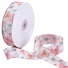 1Roll Single Face Printed Polyester Satin Ribbon SRIB-CY0001-47E-1