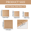 CRASPIRE 4Pcs 4 Sizes MDF Boards AJEW-CP0007-60A-2