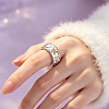 Brass Cuff Open Rings for Women WGD6E97-01-4