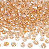 240Pcs Electroplate Glass Faceted Octagon Links Connector Charms EGLA-SP0001-43B-1