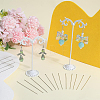 200Pcs Brass Flat Head Pins KK-SC0005-26A-4