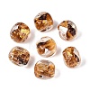 Handmade Gold & Silver Foil Glass Beads FOIL-Q003-01I-1