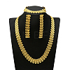 Alloy Chain Necklaces & Stud Earrings & Bracelets Sets FS-WG5EDEB-13-1