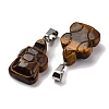 Natural Tiger Eye Pendants G-B127-06P-07-3