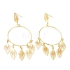 Brass Stud Earrings KK-P205-04G-1