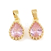 Brass Pave Cubic Zirconia Charms CU-CBA9AB3-01G-01-1