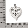 Mother's Day 201 Stainless Steel Pendants SA-CBA5D64-01P-3