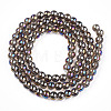 Electroplate Transparent Glass Beads Strands LS-GLAA-T032-T8mm-AB02-3