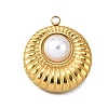 Plastic Pearl Pendants STAS-Q360-03J-G-1