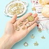 25Pcs 5 Styles Alloy with Rhinestone Pendants FIND-YW0012-71-3