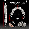 1Pc Rhinestone Braided Cord Bag Handles DIY-PH0036-47A-2