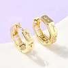 Hollow Cross Brass Hoop Earrings EJEW-Z102-41G-1