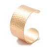 304 Stainless Steel Textured Wide Open Cuff Bangles for Women BJEW-Z067-01G-01-7