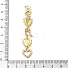 Brass Micro Pave Clear Cubic Zirconia Big Pendants KK-B176-02G-05-3