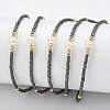 Adjustable Nylon Cord Braided Bead Bracelets BJEW-P256-B32-1