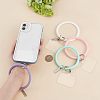 8Pcs 4 Colors Silicone Loop Phone Lanyard KEYC-CA0001-24-3