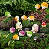 Hedgehog Shape Resin Animal Model Ornaments DJEW-FH0001-08-2