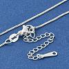 Brass Box Chain Necklaces for Women NJEW-M045-02S-2