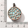 Synthetic Turquoise Pendants G-P560-01R-08-3