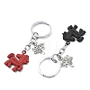 Spray Paint Alloy Keychains KEYC-JKC01479-4