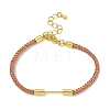 Braided Nylon Cord Bracelet Making MAK-L043-01G-10-1