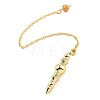 Brass Dowsing Pendulum Big Pointed Pendants KK-H491-08G-1