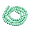 Opaque Solid Color Glass Beads Strands EGLA-A034-P3mm-D14-2