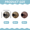 6Pcs 3 Colors Brass European Beads KK-ME0004-23-2