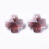 Transparent Glass Charms GLAA-Q081-C04-2