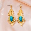 Alloy Rhinestone Stud Dangle Earrings for Women WG327FE-01-5
