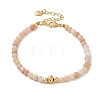 4mm Round Natural Pink Opal Beaded Bracelets BJEW-P318-03G-03-1