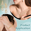 26Pcs 26 Styles Brass Micro Pave Grade AAA Cubic Zirconia Charms ZIRC-BC0001-32G-5