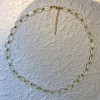 Handmade Lampwork Rectangle Beaded Necklaces with 201 Stainless Steel End Chains WG895AC-02-1
