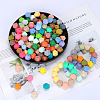 Hexagonal Silicone Focal Beads SI-JX0020A-85-3