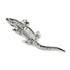 Alloy Rhinestones Alligator Brooches X1-JEWB-S022-07A-3