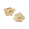 Brass Micro Pave Cubic Zirconia Charms KK-C099-01E-G-2
