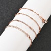 Brass Cable Chain Necklaces for Women NJEW-D302-19RG-1