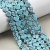 Synthetic Turquoise Beads Strands G-M403-A55-02-1