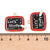 Alloy Enamel Pendants ENAM-L055-01A-01-3